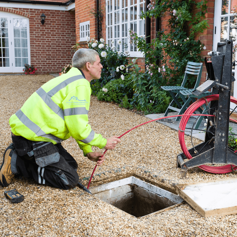 Blocked Drain Warrington carrying out a CCTV Survey